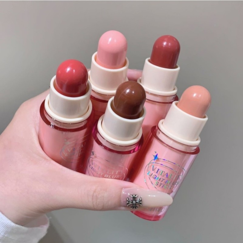 Blush Stick Manufacturer - Face Cheeks Makeup Blush Stick Smooth Moisture Light Color Cream Blusher