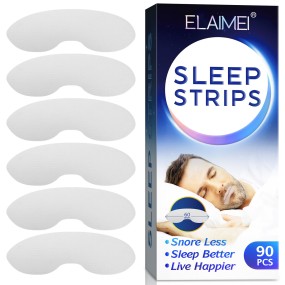 Snoring Strips Supplier - Anti Snoring Sleep Strips 90 Pcs Lip Shape Mouth Tapes Improves Sleeping