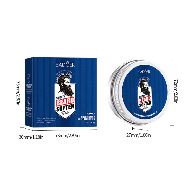 Beard Balm Manufacturer - Organic Men Moustache Care Nourishing Moisture and Smoothing Shaping Balm