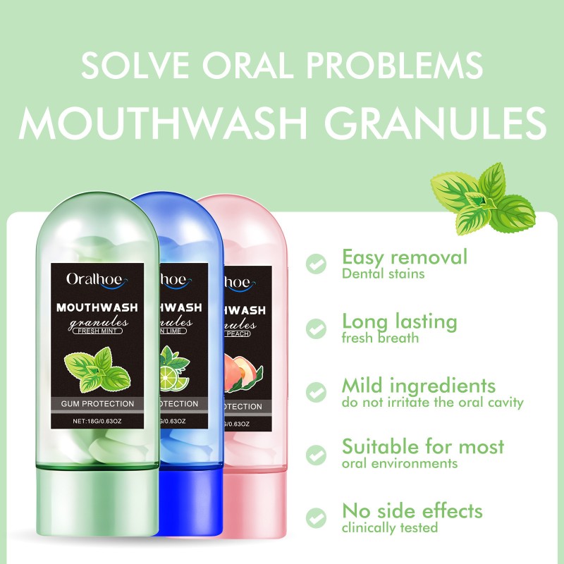 Mouthwash Manufacturer - New Arrival Dental Care Teeth Whitening Yellow Stains Remove Fruity Mouthwash