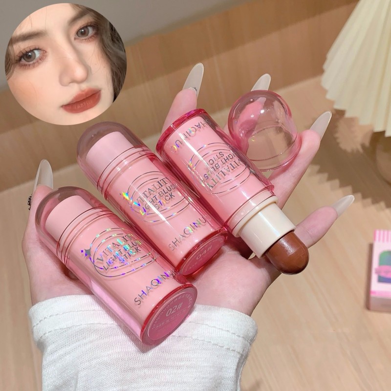 Blush Stick Manufacturer - Face Cheeks Makeup Blush Stick Smooth Moisture Light Color Cream Blusher