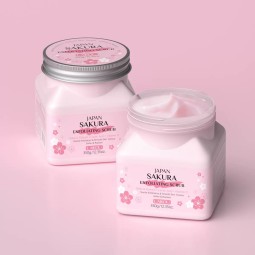 Facial Scrub Manufacturer - Face Gentle Cleansing Exfoliating Rough Skin Smooth Anti-acne Sakura Scrub