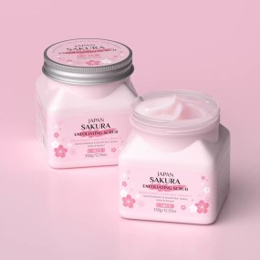 Facial Scrub Manufacturer - Face Gentle Cleansing Exfoliating Rough Skin Smooth Anti-acne Sakura Scrub