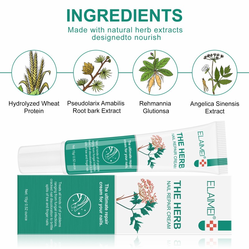 Nail Cream Manufacturer - Natural Herbal Extract Fingernail Toenail Care Antifungal Nails Cream