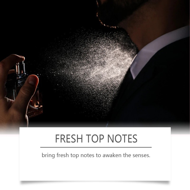 Men's Perfume Supplier - Charming Light Scent Enhance Confident Amber Wood Spray