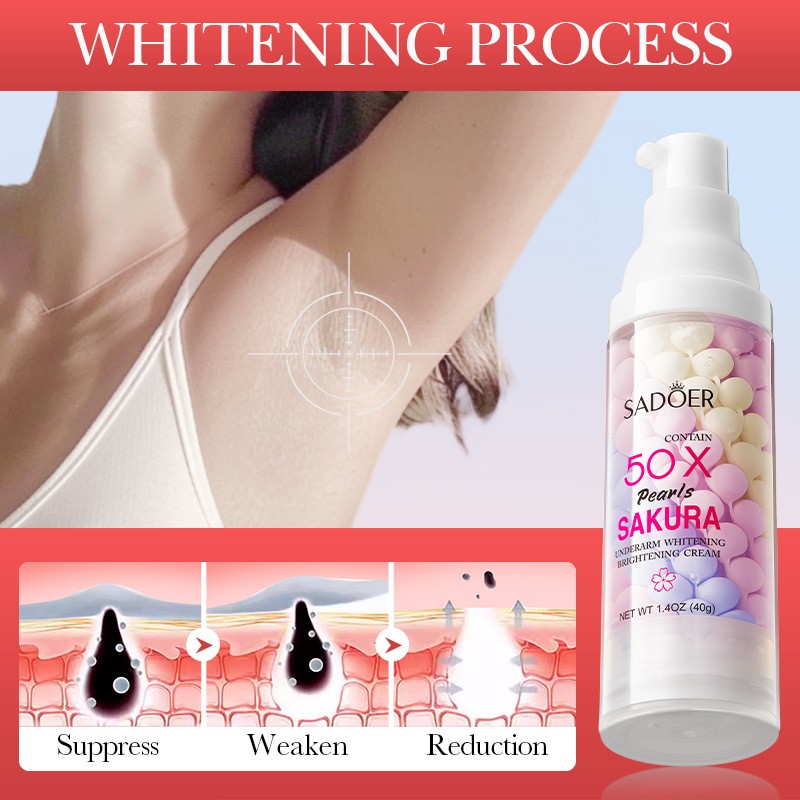 Whitening Cream Supplier - Sakura Pearls Underarm Whitening Moisturize Armpit Brightening Cream
