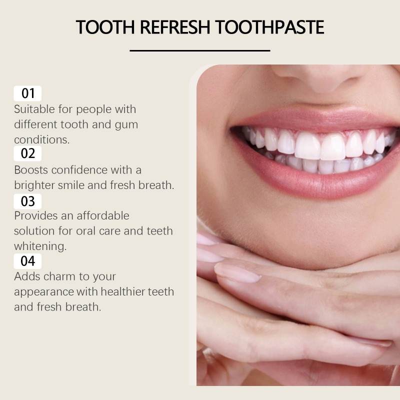 Toothpaste Manufacturer - Oral Care Tooth Brighten Deep Cleansing Freshens Bad Breath Whitening Toothpaste
