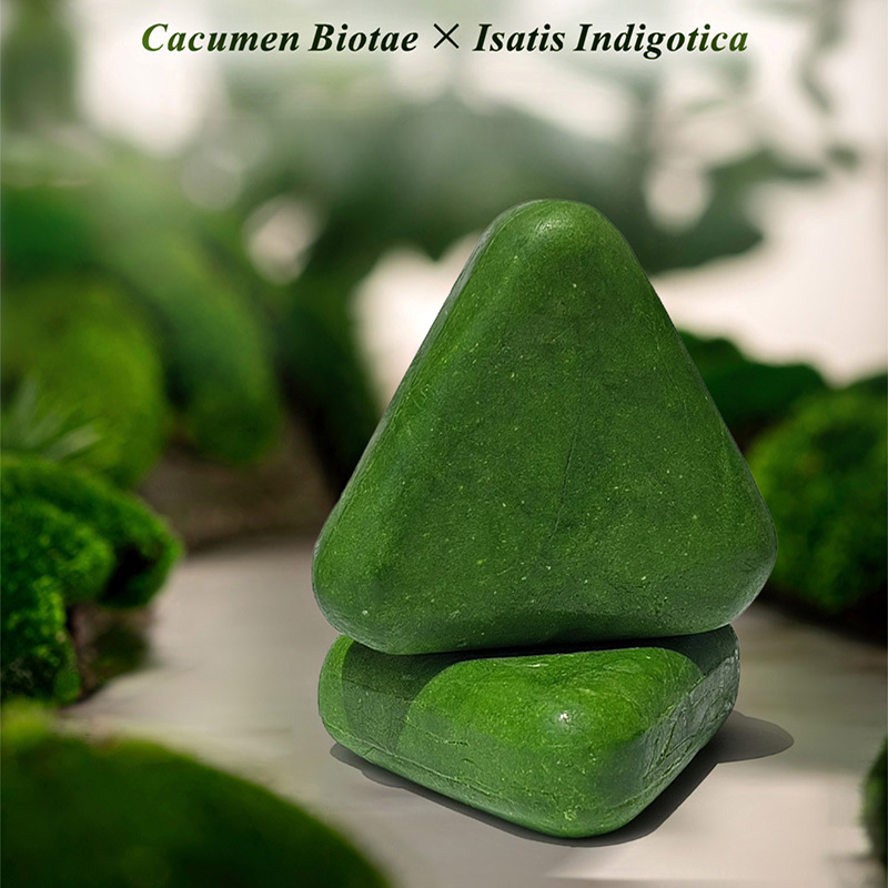 Hair Shampoo Soap Manufacturer - Chinese Green Herbal Formula Promoting Hair Oil Controlled Fluffy Soap