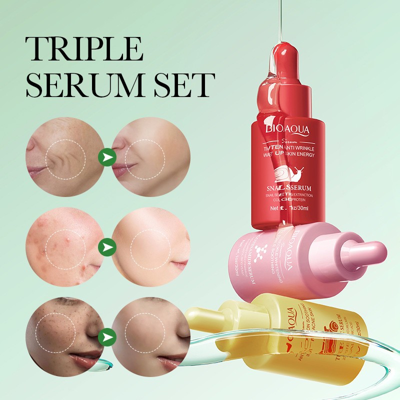 Serum Set Supplier - Whitening & Moisturizing Hyaluronic Acid Serum Combination Set Long-lasting