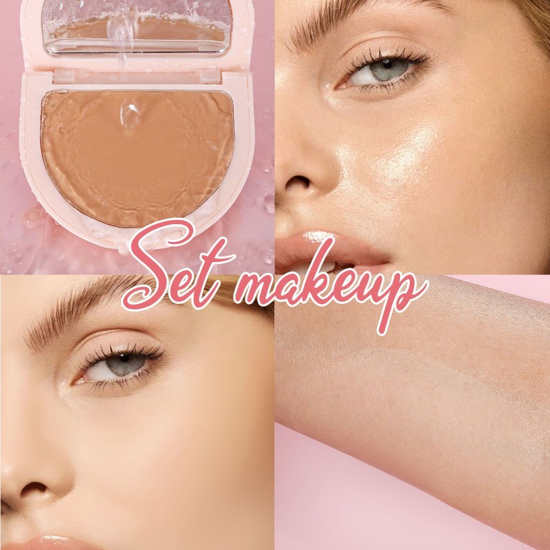 Setting Powder Factory - Waterproof Oil Control Setting Powder Matte Concealer Tinted Pressed Powder