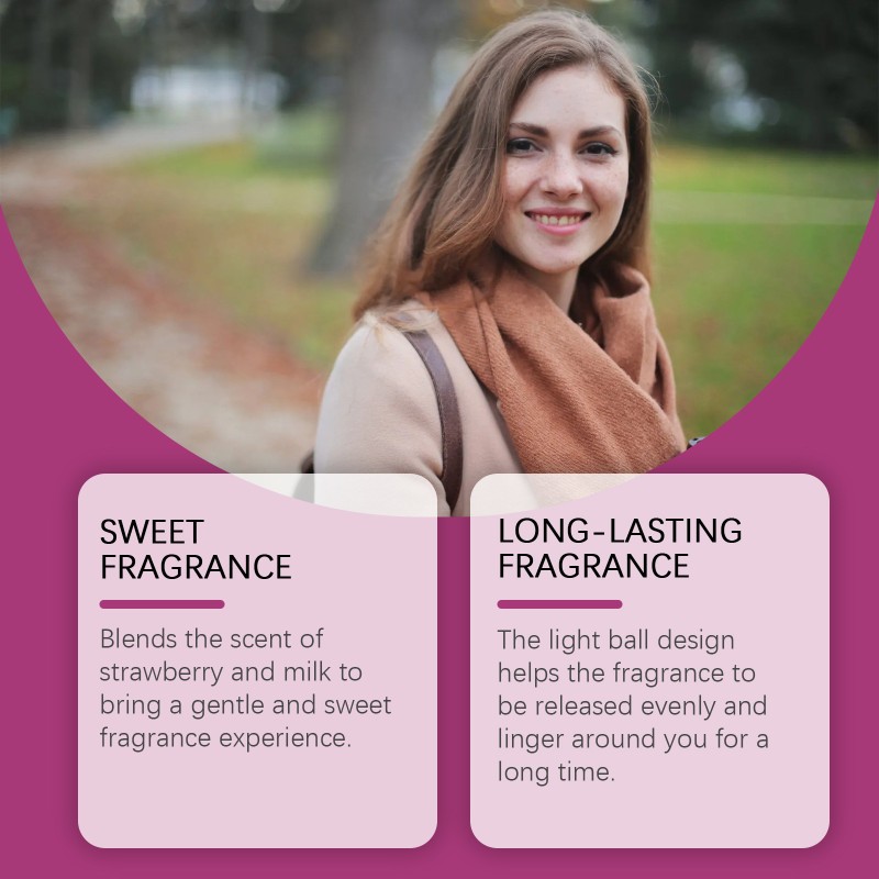 Perfume Supplier - Mini Portable Roller Ball Women's Perfume Gentle Sweet Long-lasting Strawberry