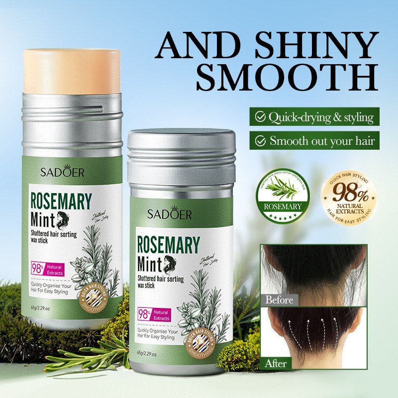 Hair Wax Supplier - Natural Long Lasting Styling Rosemary Hair Finishing Wax Stick Smooth Shiny