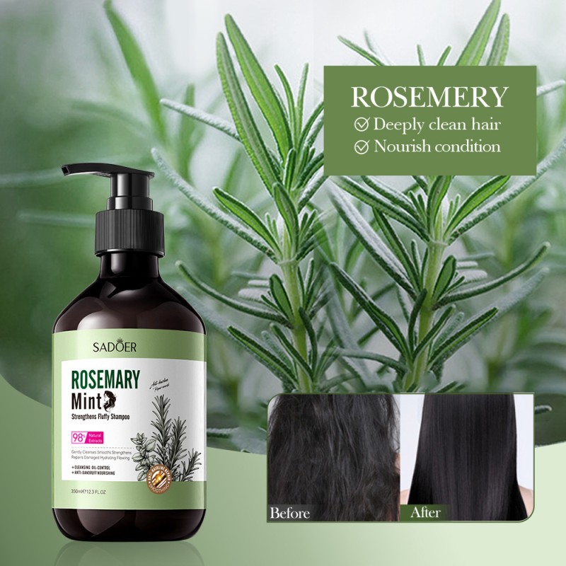 Shampoo Factory - Hair Care Deeply Cleansing Smooth Nourish Strengthen Rosemary Mint Shampoo
