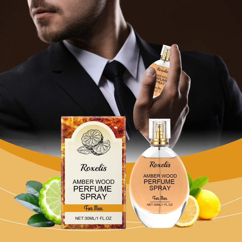 Men's Perfume Supplier - Charming Light Scent Enhance Confident Amber Wood Spray
