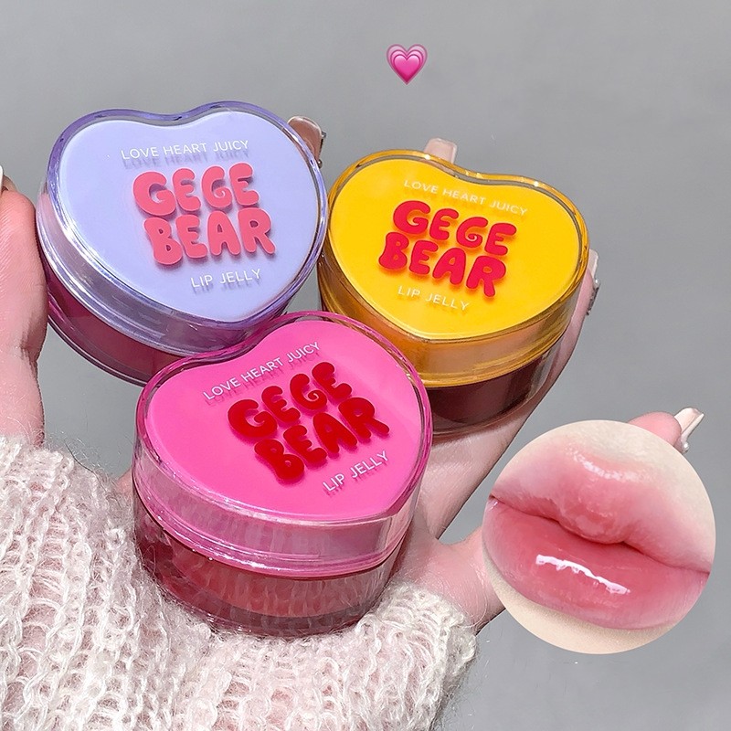 Lip Gloss Supplier - High-quality Mirror Jelly Heart-shape Lip Glaze Moisturizing Shining Lip Gloss