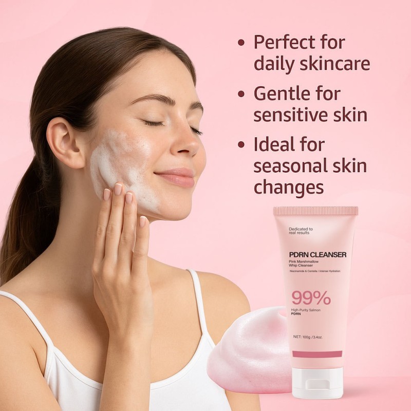 Facial Wash Supplier - Wholesale Daily Skincare Whipped Marshmallow Foam Cleanser Hydrate Brighten