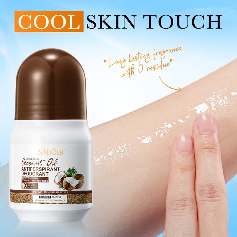 Deodorant Factory - Natural Nourishing Antiperspirant Long-lasting Refreshing Coconut Oil Roll on