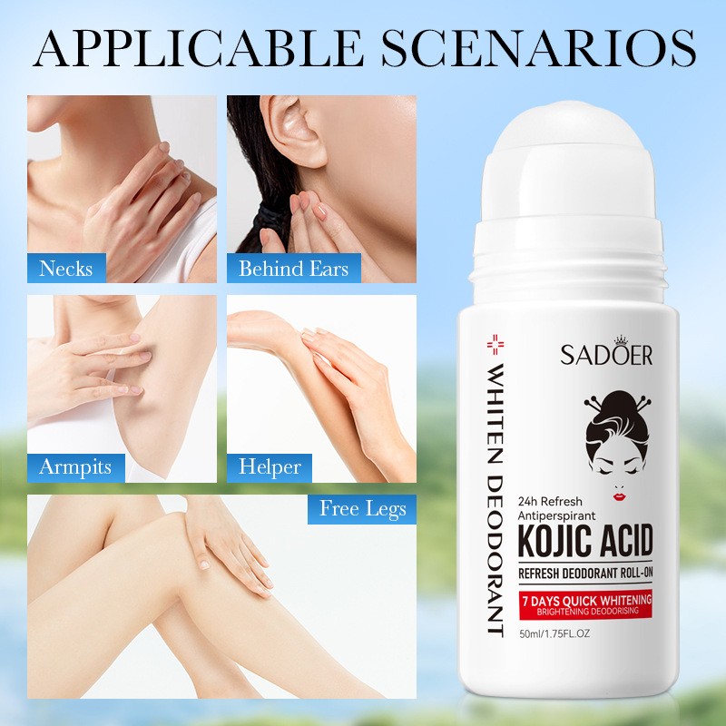 Deodorant Manufacturer - Long Lasting Fragrance Underarm Odor Removal Whitening Kojic Acid Roll on