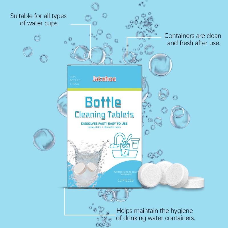 Cleaning Tablets Supplier - Drinking Bottles Cups Cleaner Odor Removal Water Bottle Stains Removing Tablets