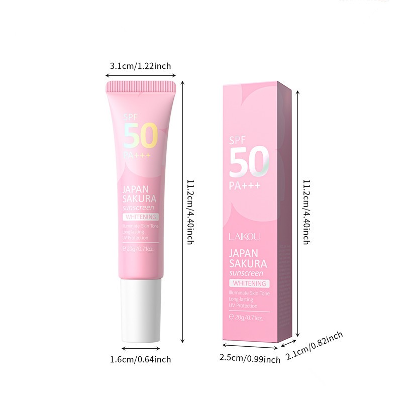 Sunscreen Factory - Sakura Refreshing Without Greasy Moisturizing Lightening Sunscreen SPF50 PA+++