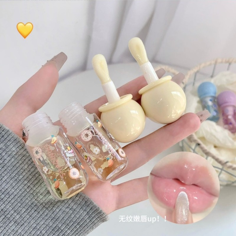 Lip Gloss Factory - Transparent Cute Fruit Lip Gloss Jelly Liquid Lipsticks Sweet Tender Balm