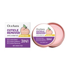 Nail Balm Manufacturer - 3 in 1 Nail Hand Callus Remover Pedicure Repair Exfoliating Peach Balm