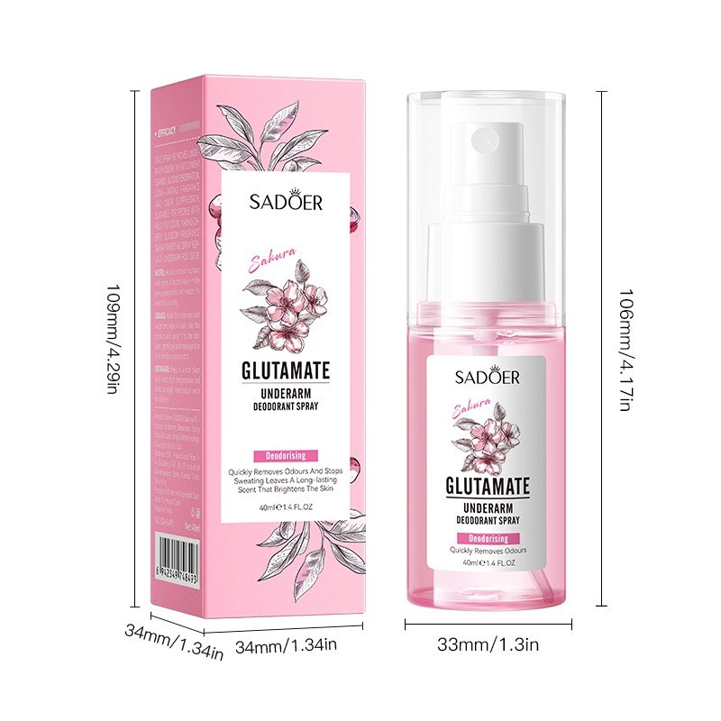 Deodorant Spray Factory - Underarm Stop Sweating Anti-odor Antiperspirant Long-lasting Sakura Spray