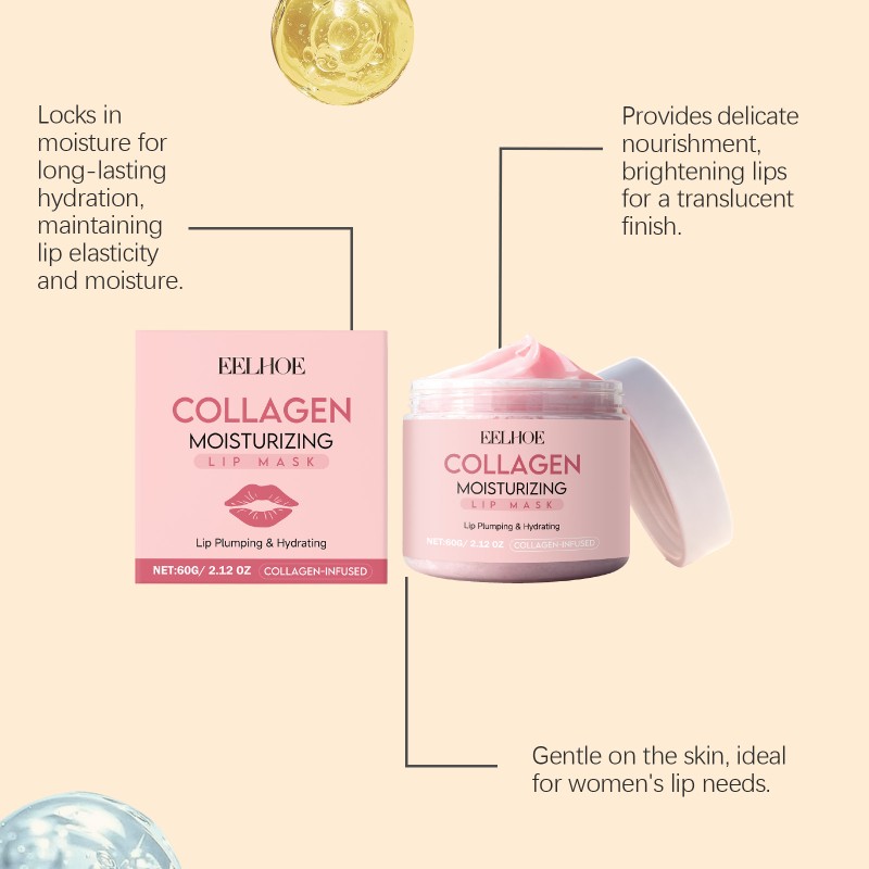 Lip Care Factory - Lip Deep Nourishing Moisturizer Crystal Collagen Lip Care Plumping Mask