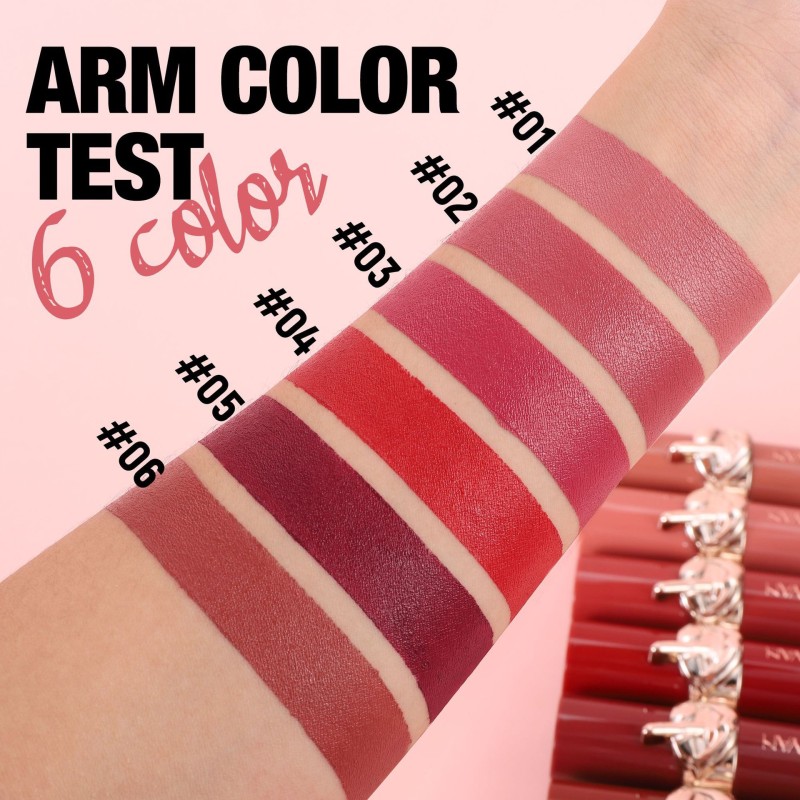 Lipstick Factory - Nourishing Velvet Matte Lipstick High Pigmented Waterproof Creamy Texture Lipstick