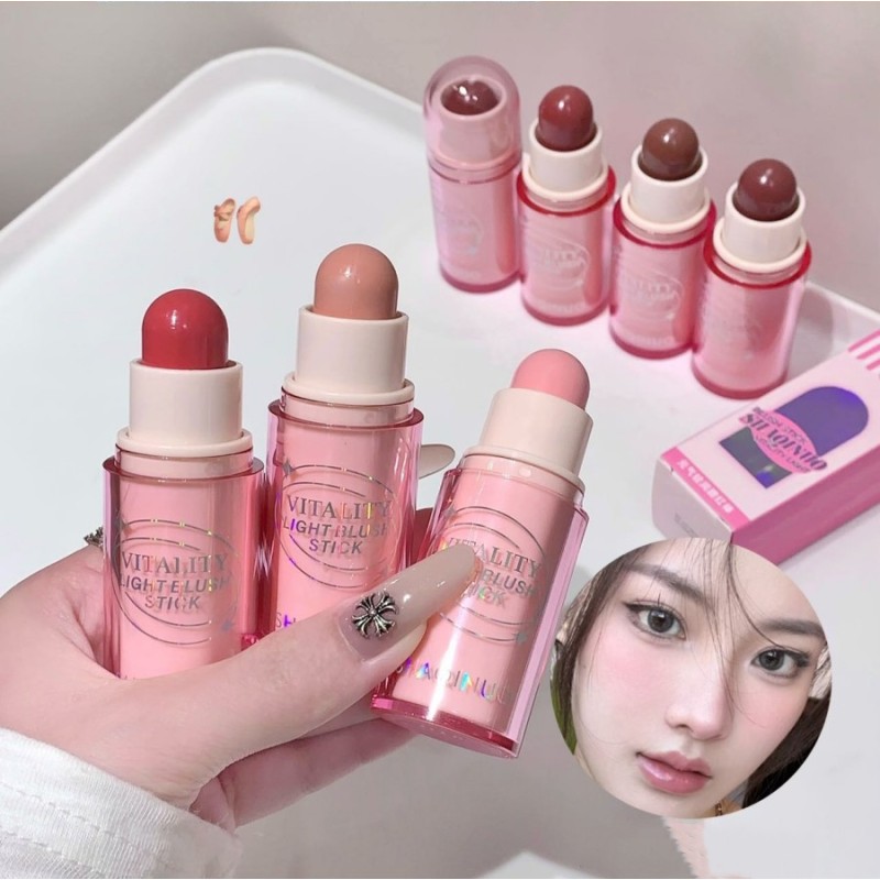 Blush Stick Manufacturer - Face Cheeks Makeup Blush Stick Smooth Moisture Light Color Cream Blusher