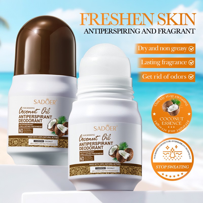 Deodorant Factory - Natural Nourishing Antiperspirant Long-lasting Refreshing Coconut Oil Roll on