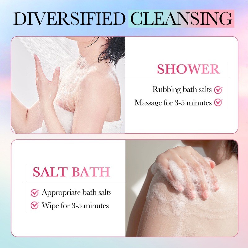 Bath Salt Manufacturer - Body Shower Scrub Deeply Cleans Dullness Exfoliating Tender Peach Salt