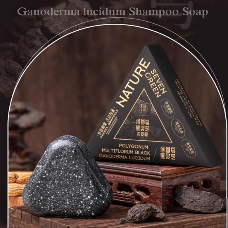 Hair Shampoo Soap Supplier - Nature Herbal Genuine Polygonum Multiflorum Black Ganoderma Soap