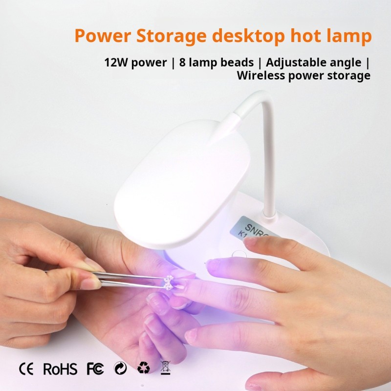 Nail Dryer Lamp Factory - Portable High-Power 12W UV Gel Dryer Induction Phototherapy