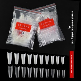 Snake Pattern Nails Supplier - New Snake Pattern 10-in-Mold Long Coffin Gel Extension