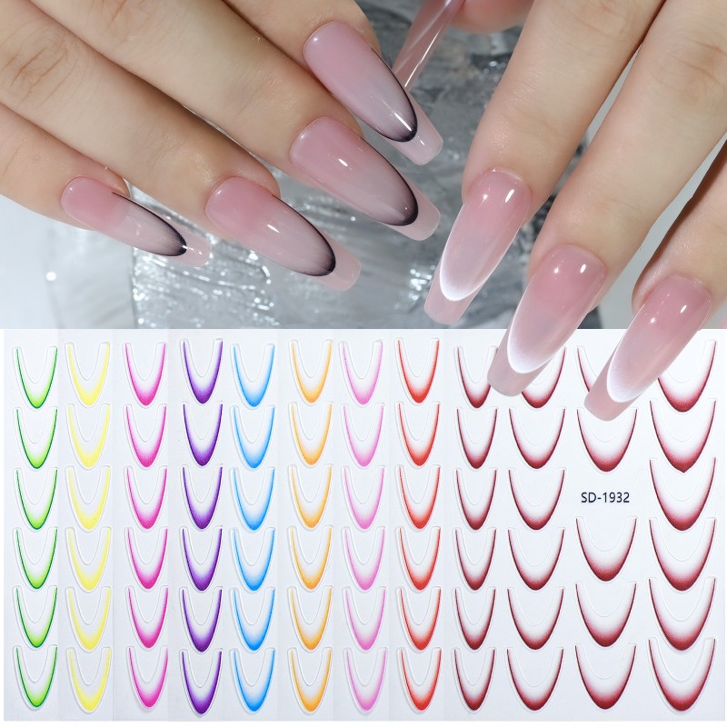 Nail Art Sticker Supplier - French Nail Art Sticker Decoration Factory Wholesale