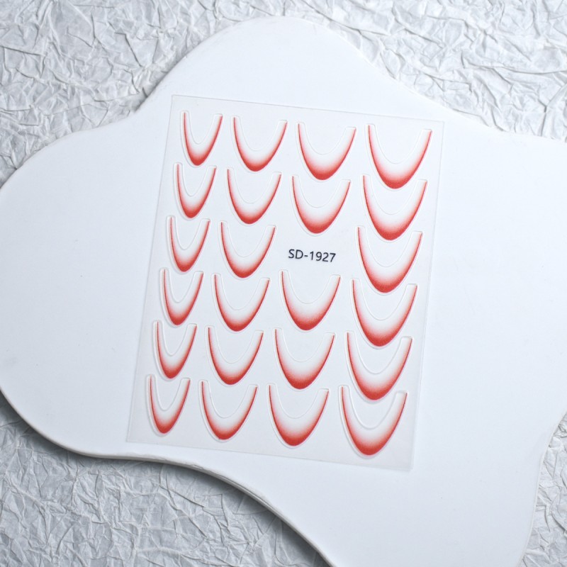 2D French Sticker Factory - Hot Sale 2D French Gradient Explosion Simple Joker