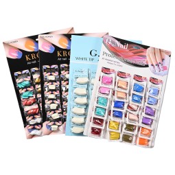 Almond Nail Patch Manufacturer - Almond Pattern Medium Width New Color 24 Packaging Card