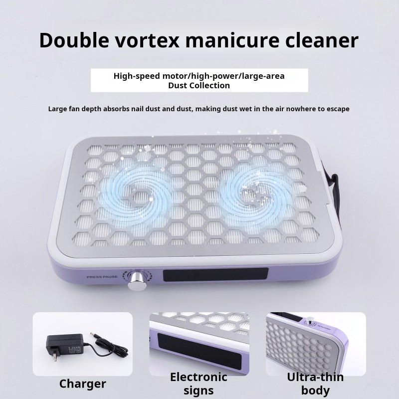 Nail Art Vacuum Cleaner Factory - Wholesale New Ultra-thin Silent Dual Turbo Professional
