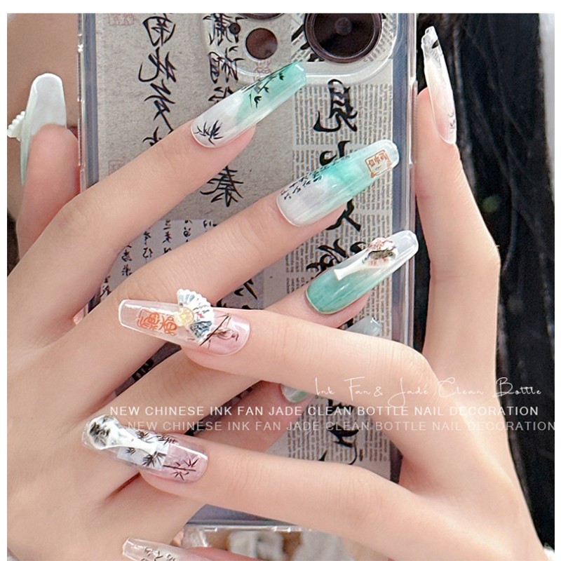 Alloy Nail Set Supplier - New Fashionable Alloy Resin Crystal Rose Camellia Pearl