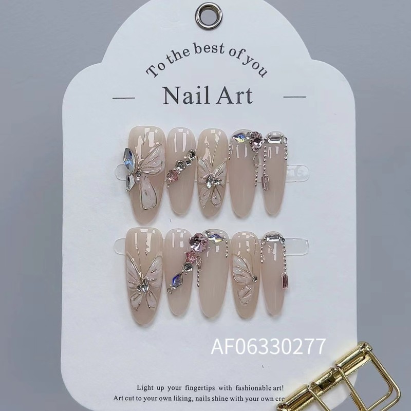 Long Nail Tips Supplier - Long Nail Tips Wear Transparent Ballet Frosted for Acrylic