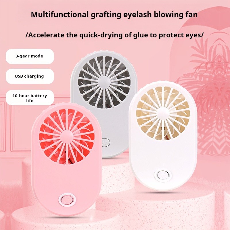 Electric Eyelash Dryer Factory - Custom LOGO Electric Eyelash Dry Fan Usb Mini Fan