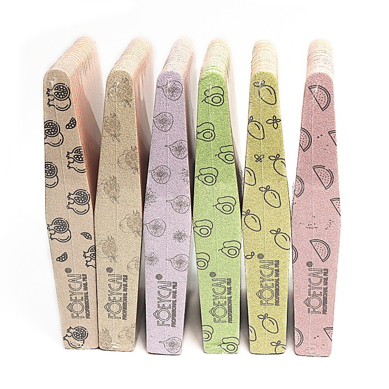 Nail Buffer Factory - High Quality Fruit Pattern Double Sanding Strip Grinding Tool