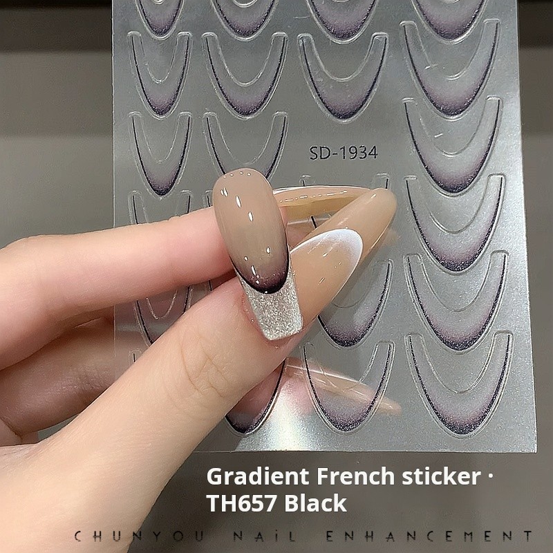 French Line Sticker Manufacturer - Classic French Line Arc Auxiliary Gradient Smile Design