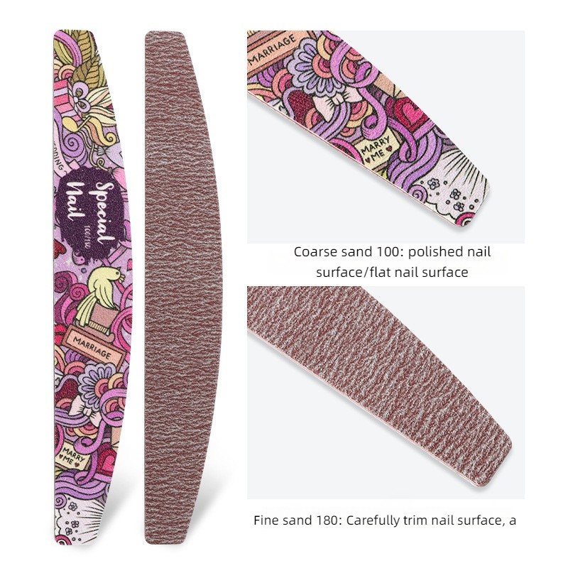 Nail File Sponge Supplier - Pink Purple High Quality Professional Manicurist File