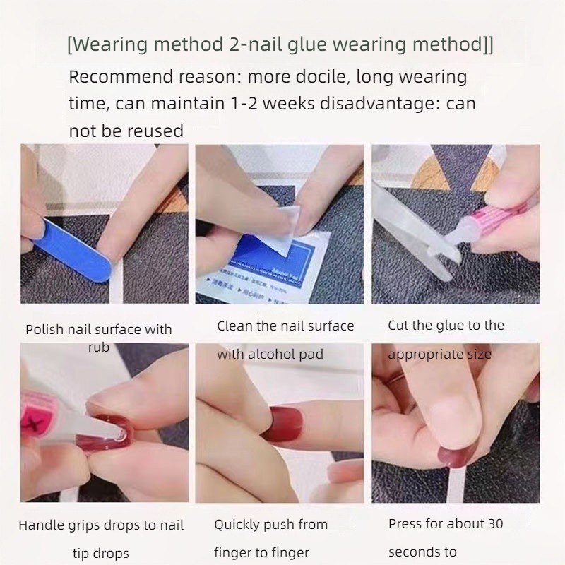 Long Nail Tips Supplier - Long Nail Tips Wear Transparent Ballet Frosted for Acrylic