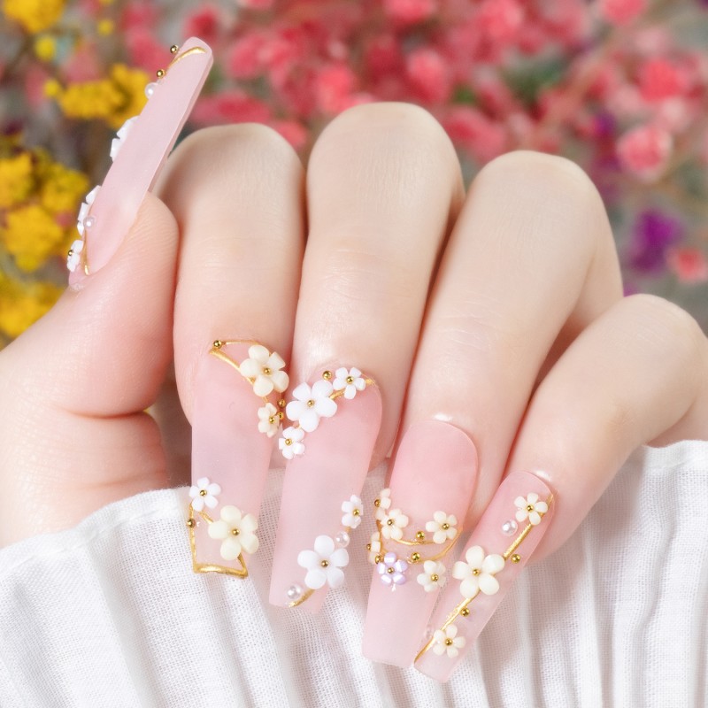 Mixed Pearl Steel Ball Factory - Flat-bottomed Pearl Steel Ball Mixed Nail Jewelry