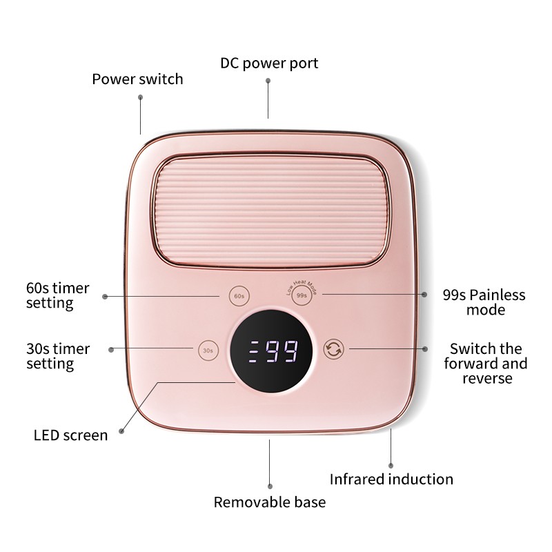 High-Power Nail Lamp Supplier - High-Power 48W UV Lamp Wholesale Machine Customizable Plug-In