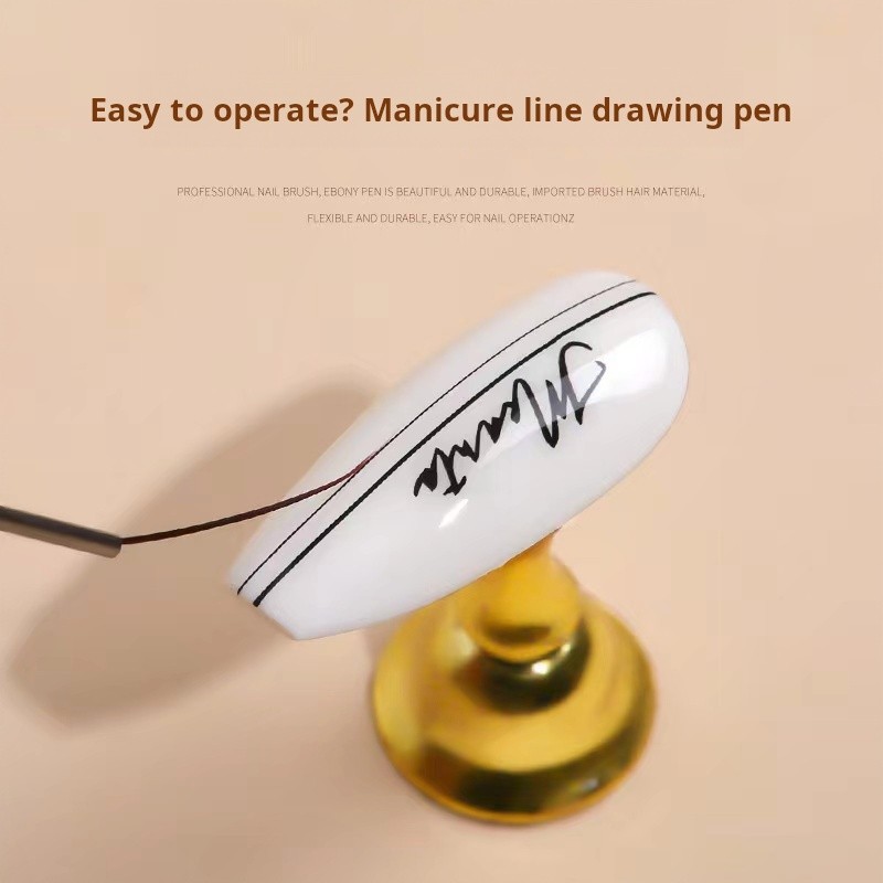 Nail Art Pen Supplier - Wholesale Nail Art Drawing Pen Custom Logo Metal Nylon Brush