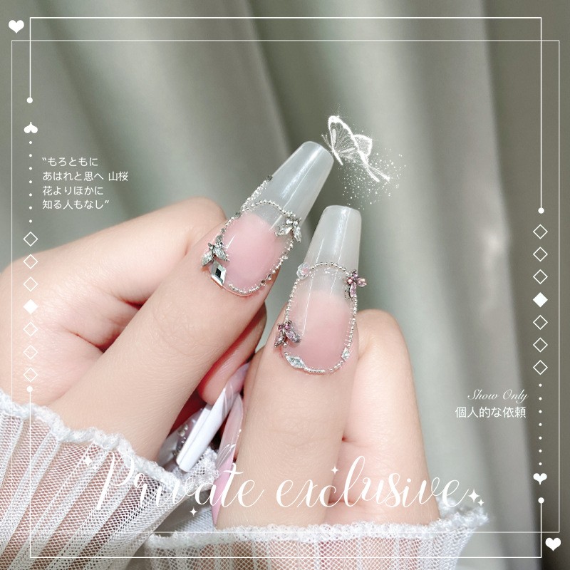 Mini Nail Accessories Factory - Mini Fingertip Small Butterfly Crystal Horse Eye Zircon